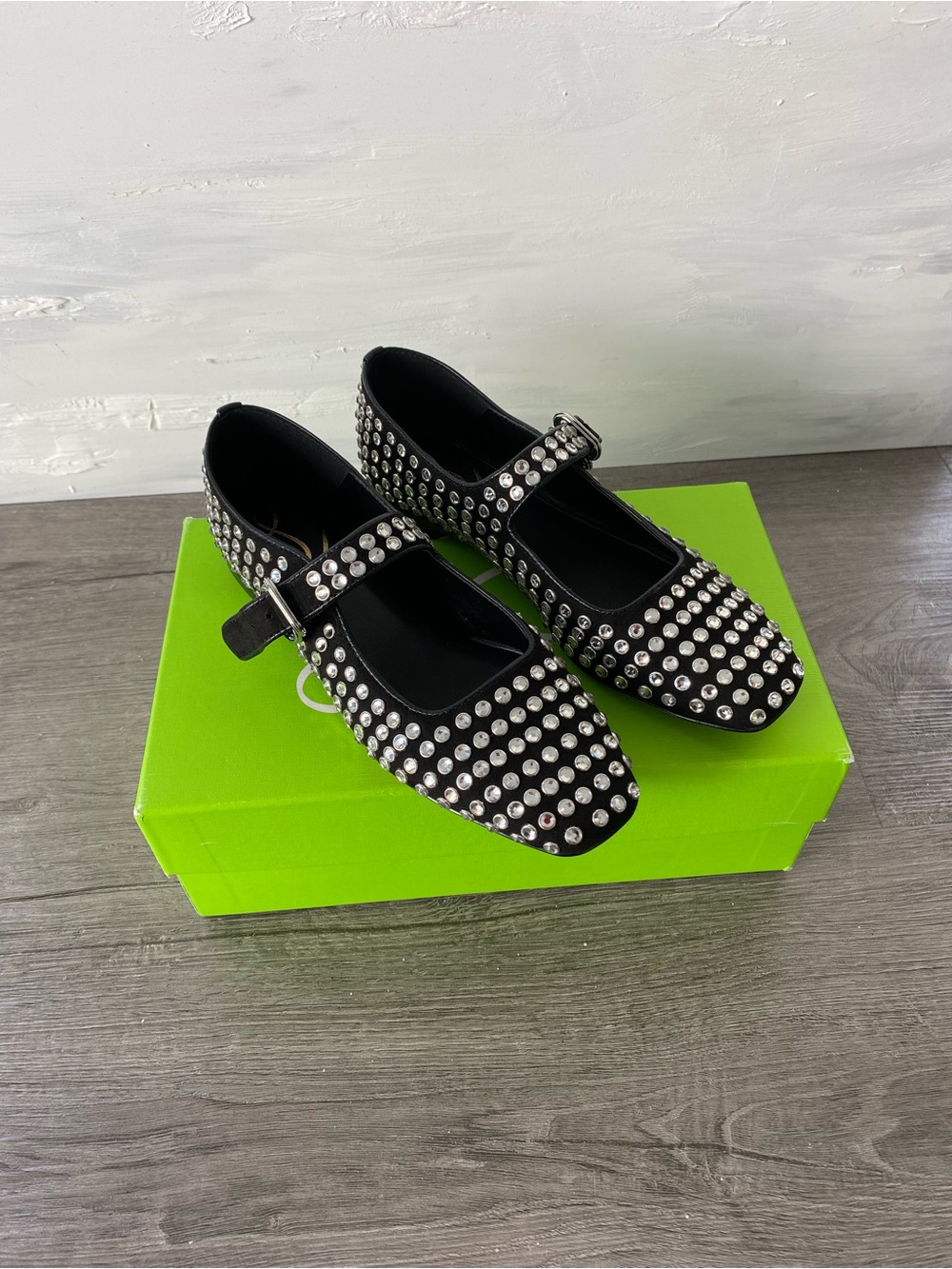 Sam Edelman Michaela Mary Jane Flats with Gems Embellishments